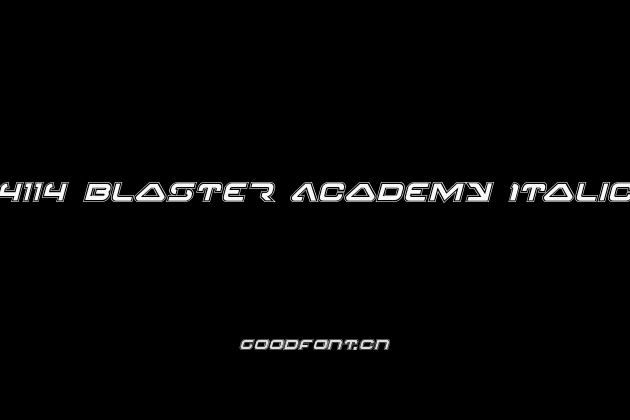 4114 Blaster Academy Italic