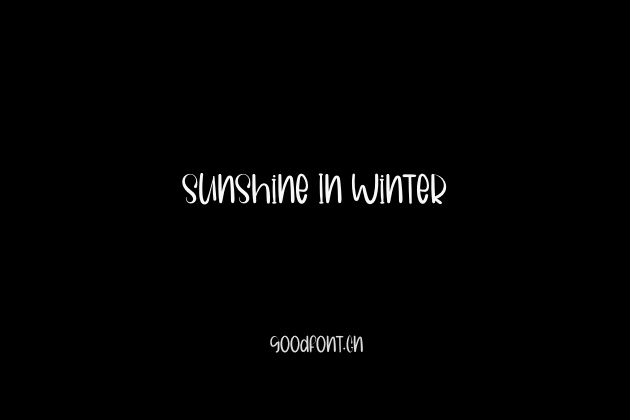 Sunshine In Winter