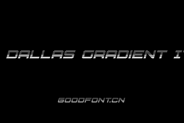 U.S.S. Dallas Gradient Italic
