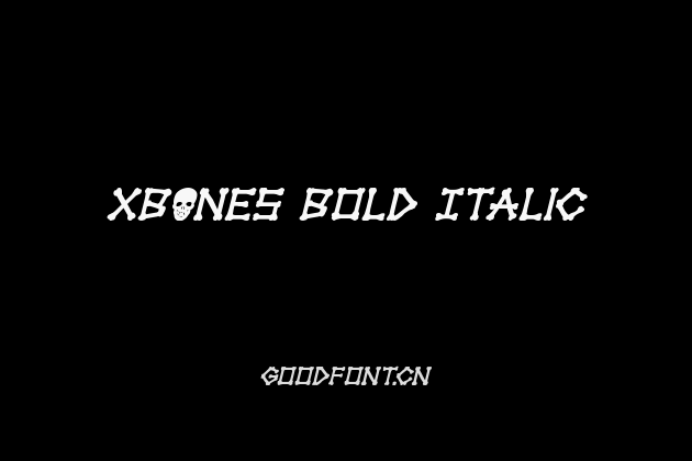 xBONES Bold Italic