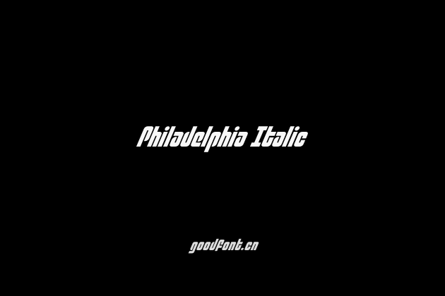 Philadelphia Italic