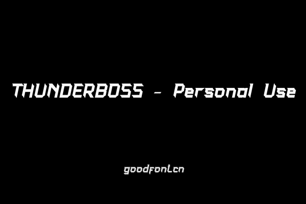 THUNDERBOSS - Personal Use