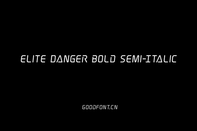 Elite Danger Bold Semi-Italic