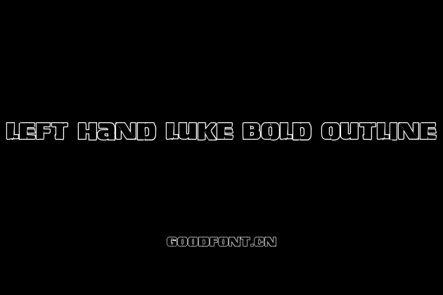 Left Hand Luke Bold Outline
