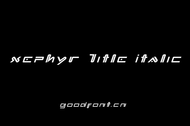 Xephyr Title Italic