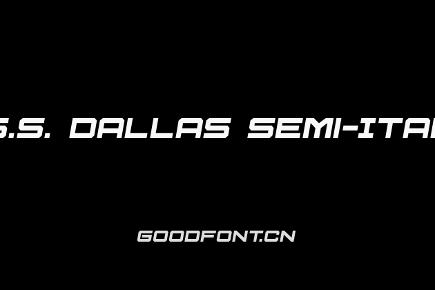 U.S.S. Dallas Semi-Italic