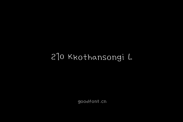 210 Kkothansongi L
