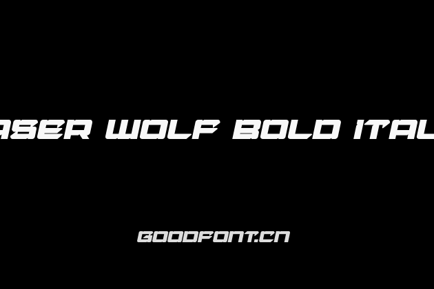 Laser Wolf Bold Italic
