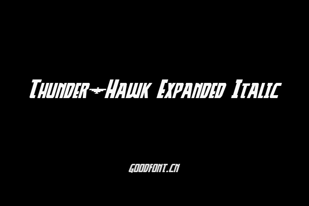 Thunder-Hawk Expanded Italic