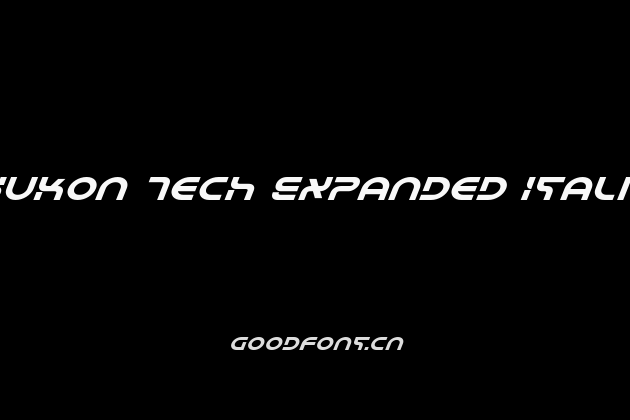 Yukon Tech Expanded Italic