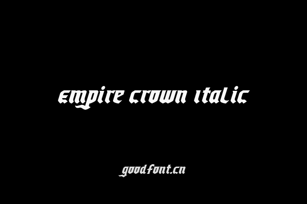 Empire Crown Italic