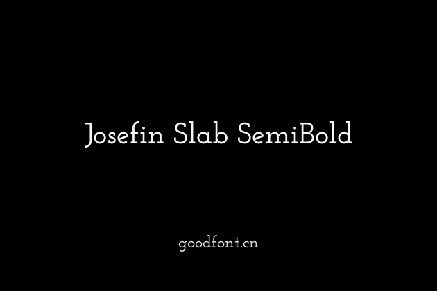 Josefin Slab SemiBold