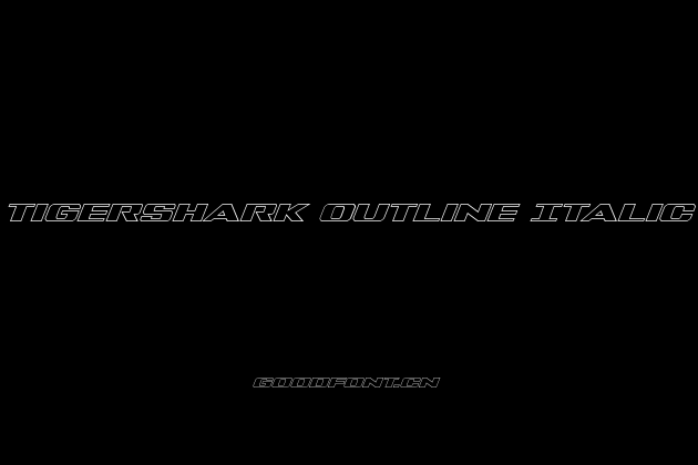 Tigershark Outline Italic