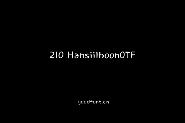 210 HansiilboonOTF