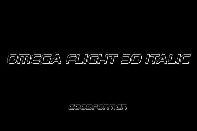 Omega Flight 3D Italic