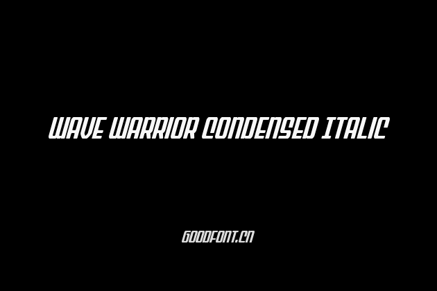 Wave Warrior Condensed Italic